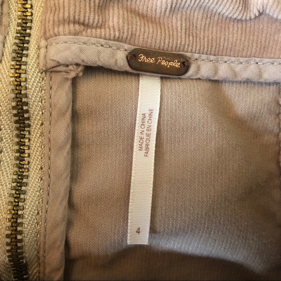 Free People Corduroy Modern Femme Skirt - Stone - Picture 5 of 11